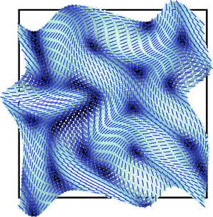 Active media with nematic polarisation and deformation